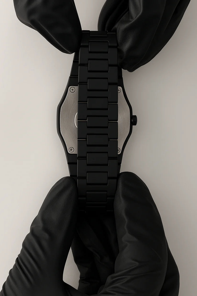 BLACK AURA WATCH  QUARTZ MOVEMENT