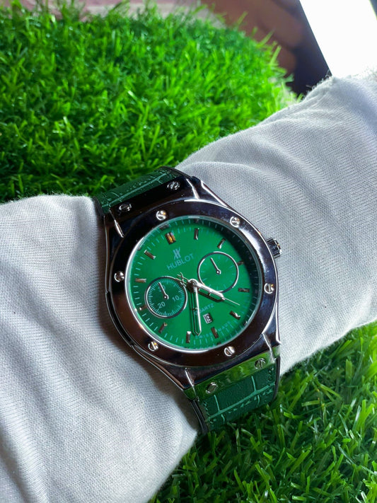 HUBLOT CLASSIC FUSION CHRONOGRAPH IN THE GREEN. (AUTOMATIC)